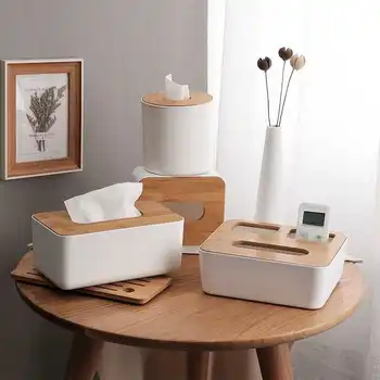 Home Kitchen Wooden Plastic Tissue Box Solid Wood Napkin Holder Case Simple Stylish WF719435 
Home Kitchen Wooden Plastic Tissue Box Solid Wood Napkin Holder Case Simple Stylish WF719435