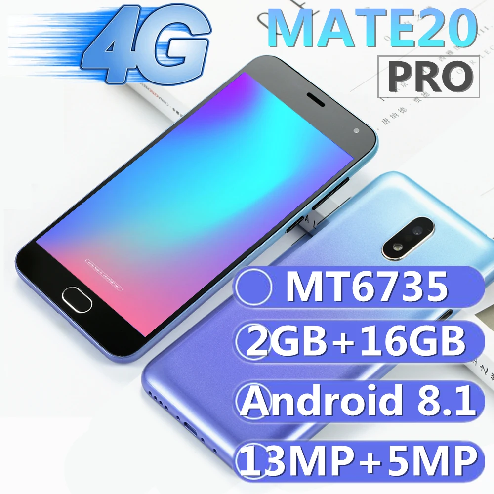 

Original Mate 20 Pro smartphones 4G lte 13mp Android 8.1 MT6735 2GB RAM 16GB ROM Unlocked Quad Core mobile phones cellphones