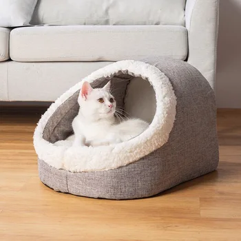 Cat Kennel Pet Nest for Puppy Cat Warm Cat Cave Breathable Dog Cage Warm Puppy House Winter cat sleeping bed
Cat Kennel Pet Nest for Puppy Cat Warm Cat Cave Breathable Dog Cage Warm Puppy House Winter cat sleeping bed