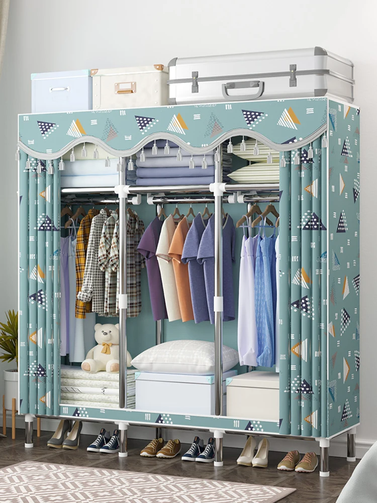 Simple Wardrobe Cloth Wardrobe Steel Pipe Thickening Reinforcement Rental Fabric Assembly All Steel Rack Hanging Wardrobe
Simple Wardrobe Cloth Wardrobe Steel Pipe Thickening Reinforcement Rental Fabric Assembly All Steel Rack Hanging Wardrobe