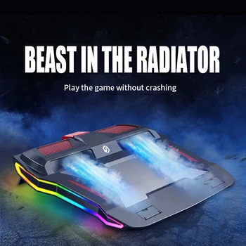 Gaming Laptop Cooler TWO Fan Two USB Port Led RGB Lighting Notebook Stand for Laptop 12-17 inch base para Laptop Cooling Pad 
Gaming Laptop Cooler TWO Fan Two USB Port Led RGB Lighting Notebook Stand for Laptop 12-17 inch base para Laptop Cooling Pad