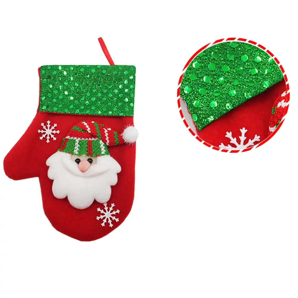 decoration supplies christmas doll sequins brushed cloth gloves