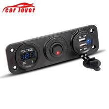 Dual Port With Switch DC 12 24V 4.2A Car Charger Voltmeter For Car Boat Vehicles MP3
Dual Port With Switch DC 12 24V 4.2A Car Charger Voltmeter For Car Boat Vehicles MP3