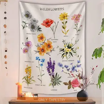 Wildflower Botanical Tapestry Wall Hanging Room Sky Carpet 100X150CM Creative Home Decor Wall Tapestry Colorful Table Cloth
Wildflower Botanical Tapestry Wall Hanging Room Sky Carpet 100X150CM Creative Home Decor Wall Tapestry Colorful Table Cloth