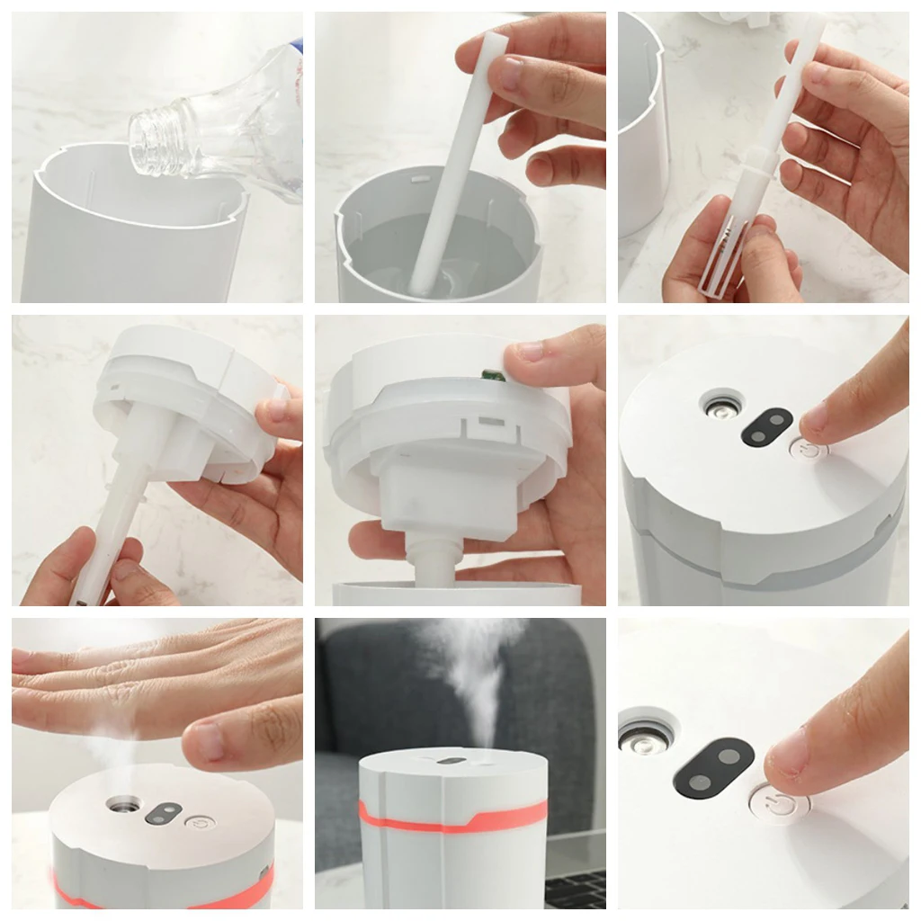 280ml Portable Automatic Infrared Alcohol Dispensor IR Sensor Induction Sanitizer Dispenser for Home Outdoor 280ml Portable Automatic Infrared Alcohol Dispensor IR Sensor Induction Sanitizer Dispenser for Home Outdoor
