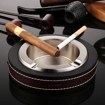 Pocket 4 Cigars Tobacco Cigarette Ashtray Portable Cigar Ashtray Home Fashion Leather Metal Luxury Corrosion Resistance Gift
Pocket 4 Cigars Tobacco Cigarette Ashtray Portable Cigar Ashtray Home Fashion Leather Metal Luxury Corrosion Resistance Gift