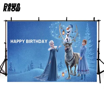 DAWNKNOW Olaf Photography Background Photocall Cartoon Snow Princess Happy Birthday Backdrop Children Photo Studio lv2626
DAWNKNOW Olaf Photography Background Photocall Cartoon Snow Princess Happy Birthday Backdrop Children Photo Studio lv2626