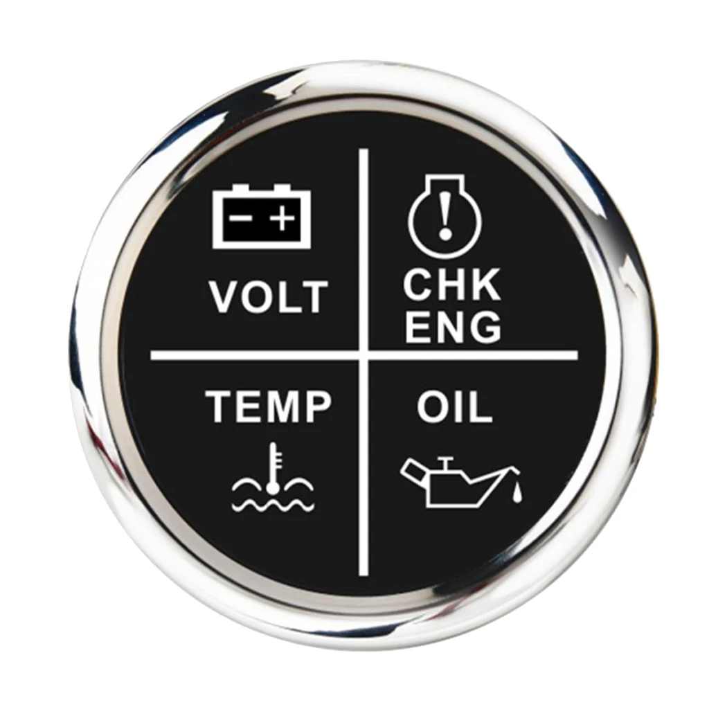 2'' Digital LED Oil Press/Volt/ Exhuast Gas Temp/ Engine Chk Gauge Alarm Meter (Black Dial)
2'' Digital LED Oil Press/Volt/ Exhuast Gas Temp/ Engine Chk Gauge Alarm Meter (Black Dial)