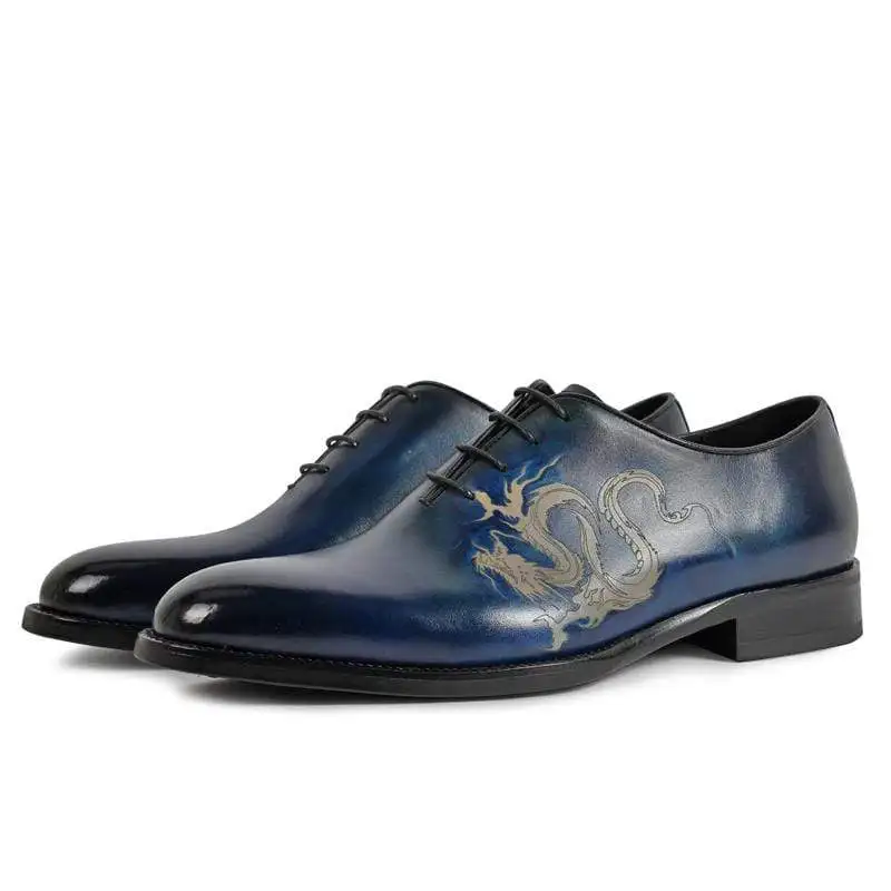 Dragon Pattern Men's Pu Leather Shoes lace up Casual Shoes Dress Shoes Brogue Shoes Spring Vintage Classic Male Casual F180 
Dragon Pattern Men's Pu Leather Shoes lace up Casual Shoes Dress Shoes Brogue Shoes Spring Vintage Classic Male Casual F180