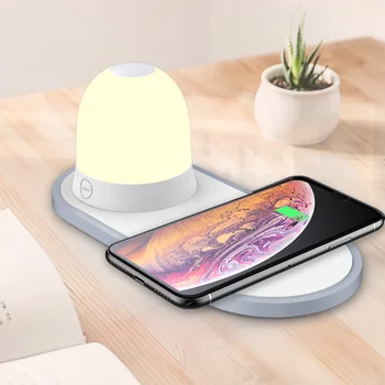 Qi Wireless Charger Pad with Night Light Fast Charger for IPhone Xiaomi Huawei Type C Port 10W Phone on House Home Bedside Table
Qi Wireless Charger Pad with Night Light Fast Charger for IPhone Xiaomi Huawei Type C Port 10W Phone on House Home Bedside Table