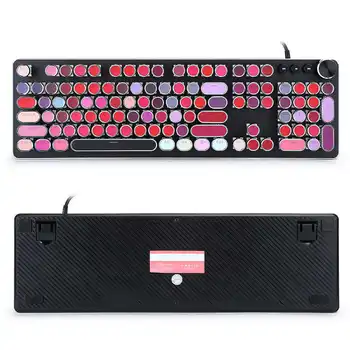 Mechanical Keyboard Cute Lipstick Wired White Backlight Vintage Keyboard 108 Keys teclado mecanico mechanical keyboard
Mechanical Keyboard Cute Lipstick Wired White Backlight Vintage Keyboard 108 Keys teclado mecanico mechanical keyboard