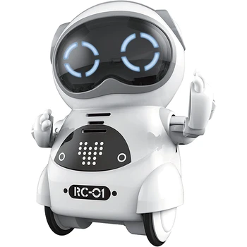 Mini RC Pocket Robot for Kids with Interactive Dialogue Conversation, Voice Recognition, Chat Record, Singing& Dancing
Mini RC Pocket Robot for Kids with Interactive Dialogue Conversation, Voice Recognition, Chat Record, Singing& Dancing