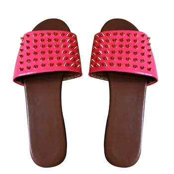 1pair Party Flat Heel Gift Slip On Outdoor Daily Walking Shopping Summer Beach Open Toe Fashion Women Rivet Slippers Home Casual
1pair Party Flat Heel Gift Slip On Outdoor Daily Walking Shopping Summer Beach Open Toe Fashion Women Rivet Slippers Home Casual