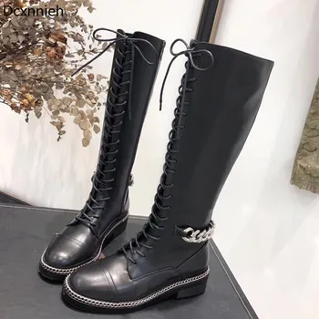 Winter New zipper Knee high boots Women Black Genuine Leather Flat Motorcycle Boots zip up short Boots woman Chelsea Boots 2020
Winter New zipper Knee high boots Women Black Genuine Leather Flat Motorcycle Boots zip up short Boots woman Chelsea Boots 2020