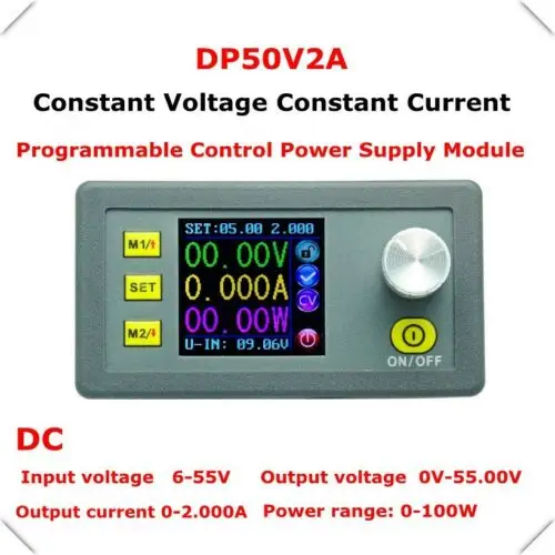 0-50V 2A Constant Voltage Current CC CV 100W Regulator power supply 5V 12V 24V
0-50V 2A Constant Voltage Current CC CV 100W Regulator power supply 5V 12V 24V