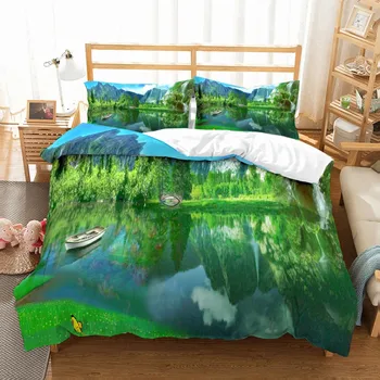 2/3pcs Nature Microfiber Home Bedding Set Mountains Lake Print Crane City View Bed Linen Set Chinese Style Full Queen Bedclothes
2/3pcs Nature Microfiber Home Bedding Set Mountains Lake Print Crane City View Bed Linen Set Chinese Style Full Queen Bedclothes