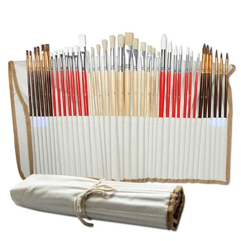 38pcs Multi-purpose Paint Brush Set With Canvas Bag For Acrylic Oil Painting For Gouache, Acrylic, Oil Painting DIY Art Supplie
38pcs Multi-purpose Paint Brush Set With Canvas Bag For Acrylic Oil Painting For Gouache, Acrylic, Oil Painting DIY Art Supplie