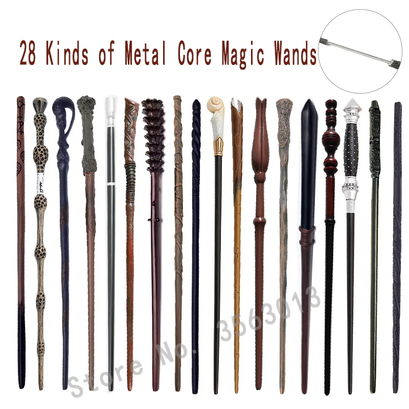 28 Kinds of Potters Magic Wands Cosplay Harried Dumbledore Voldmort Snape Metal/Iron Core Magic Wand without Box Christmas Gift
28 Kinds of Potters Magic Wands Cosplay Harried Dumbledore Voldmort Snape Metal/Iron Core Magic Wand without Box Christmas Gift