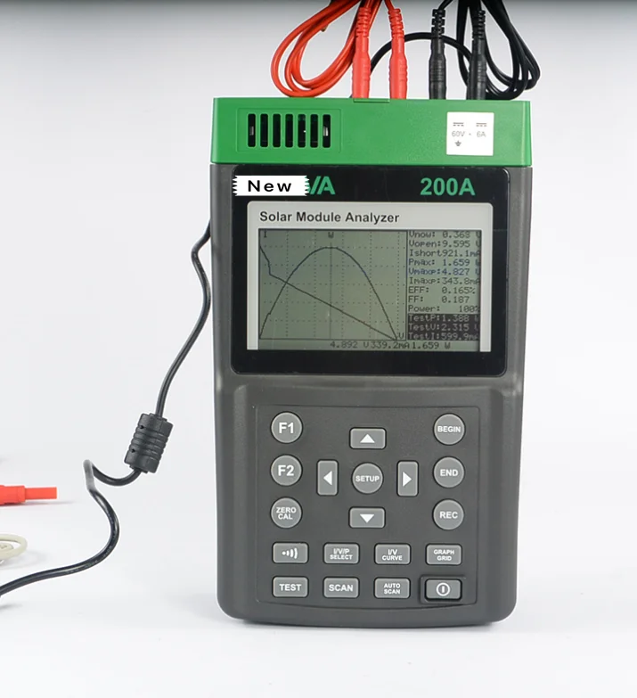 Professional PROVA 200A Solar Panel Analyzer Meter Tester Curve Test for Solar Cell Power Four-wire Measurement
Professional PROVA 200A Solar Panel Analyzer Meter Tester Curve Test for Solar Cell Power Four-wire Measurement