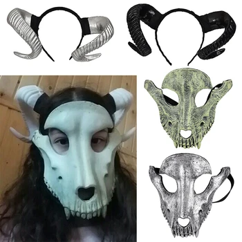 Demon Evil horn cosplay Headwear Handmade Sheep horns Gothic Lolita black/golden/silver color Headband Halloween Prop Hairband
Demon Evil horn cosplay Headwear Handmade Sheep horns Gothic Lolita black/golden/silver color Headband Halloween Prop Hairband