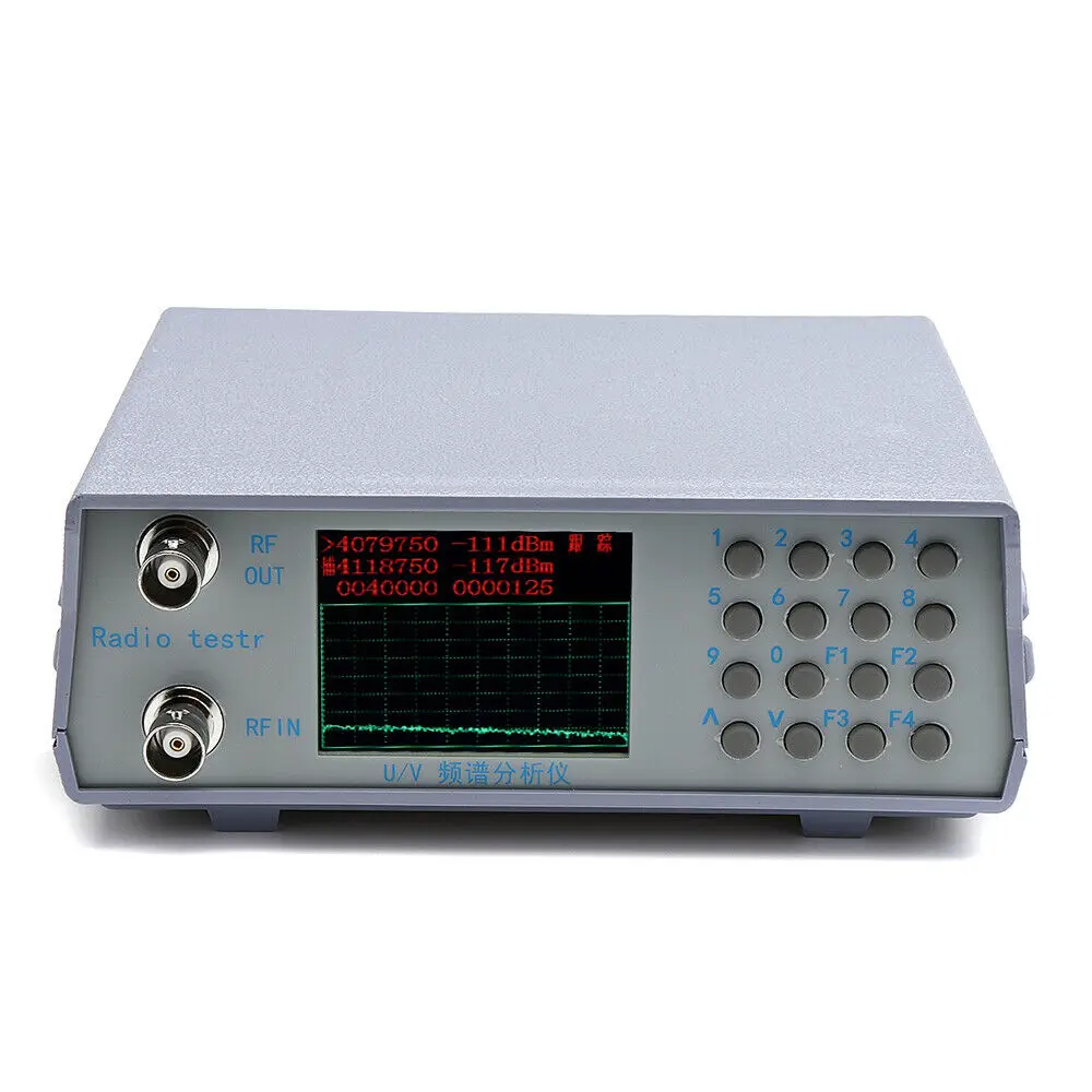 Free shipping U/V UHF VHF Dual Band Spectrum Analyzer Simple spectrum analyzer with w/Tracking Source 136-173MHz / 400-470MHz
Free shipping U/V UHF VHF Dual Band Spectrum Analyzer Simple spectrum analyzer with w/Tracking Source 136-173MHz / 400-470MHz