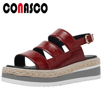 CONASCO Women Sandals 2020 Summer New Arrival Wedges Platforms Heels Shoes Rome Style Fashion Concise Casual Shoes Woman
CONASCO Women Sandals 2020 Summer New Arrival Wedges Platforms Heels Shoes Rome Style Fashion Concise Casual Shoes Woman