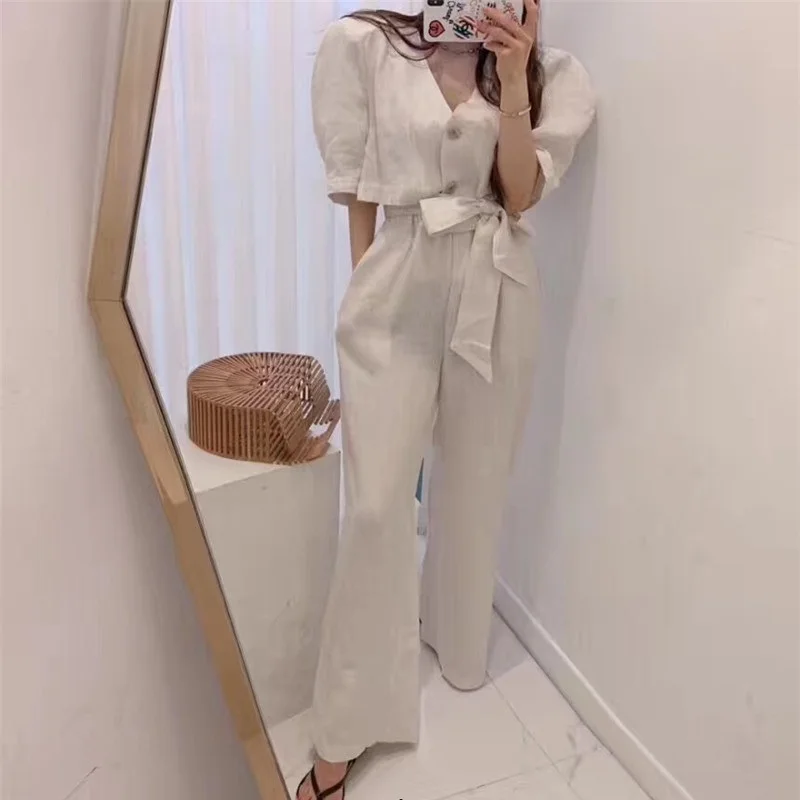 CBAFU cotton linen 2 piece set pants suit women single breasted short coat elastic waist bowknot trousers set casual new P278
CBAFU cotton linen 2 piece set pants suit women single breasted short coat elastic waist bowknot trousers set casual new P278