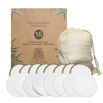 New 16Pcs/Set Reusable Washable Round Bamboo Cotton Cloth Facial Makeup Remover Puff Pads With Mesh Bag Clean Facial Skin Care
New 16Pcs/Set Reusable Washable Round Bamboo Cotton Cloth Facial Makeup Remover Puff Pads With Mesh Bag Clean Facial Skin Care