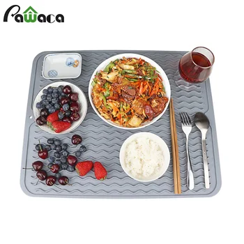 50x40cm Large Silicone Drying Mat Heat Resistant Anti-scald Dish Cup Table Draining Pad Placemat Table Tray for Kitchen Utensils
50x40cm Large Silicone Drying Mat Heat Resistant Anti-scald Dish Cup Table Draining Pad Placemat Table Tray for Kitchen Utensils