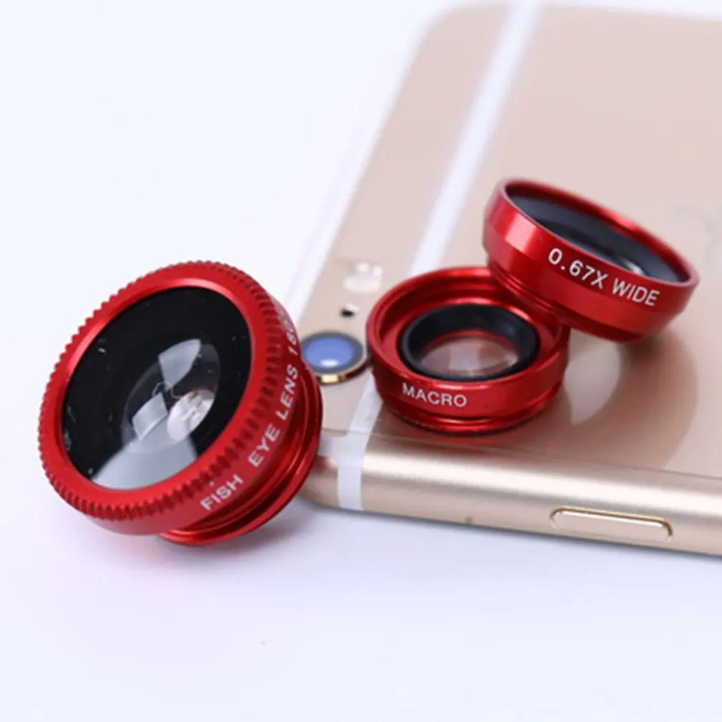Mobile Phone Camera Lens Kit Fish Eye Lens + 3 in1 Macro Lens& Super Wide Angle Lens
Mobile Phone Camera Lens Kit Fish Eye Lens + 3 in1 Macro Lens& Super Wide Angle Lens