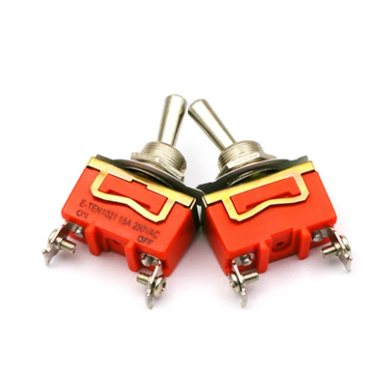 1pcs Good Quality E-TEN1021 2-Pin SPST 2 Terminal ON-OFF 15A 250V Toggle Switch orange
1pcs Good Quality E-TEN1021 2-Pin SPST 2 Terminal ON-OFF 15A 250V Toggle Switch orange
