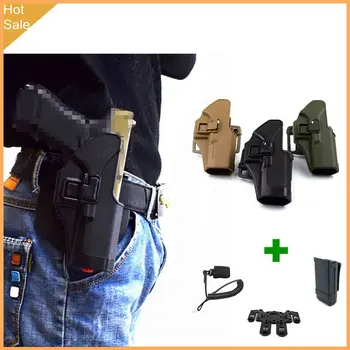 Tactical Glock 17 19 22 23 31 32 Airsoft Pistol Belt Waist Gun Holster Gear Gun Carry Case + Molle Platform Holster Adapter 
Tactical Glock 17 19 22 23 31 32 Airsoft Pistol Belt Waist Gun Holster Gear Gun Carry Case + Molle Platform Holster Adapter
