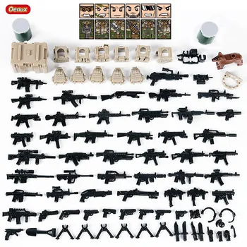 Oenux 6PCS Mini Camouflage Soldiers Figure Military Small Building Block Modern Army Soldier With Weapon MOC Block Brick Kid Toy
Oenux 6PCS Mini Camouflage Soldiers Figure Military Small Building Block Modern Army Soldier With Weapon MOC Block Brick Kid Toy
