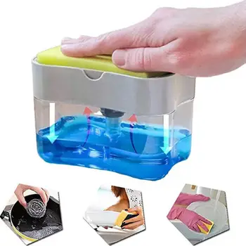 Plastic Kitchen Sink Storage Box Tray Sponge Soap Dispenser and Sponge Set Manual Soap Dispenser Kitchen Organizer Dispenser
Plastic Kitchen Sink Storage Box Tray Sponge Soap Dispenser and Sponge Set Manual Soap Dispenser Kitchen Organizer Dispenser