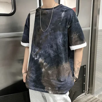 Summer Tie Dye T Shirt Loose Cotton Oversize Streetwear Korean Style Hip Hop T Shirt Ropa De Hombre Clothing T-Shirts DB60DX
Summer Tie Dye T Shirt Loose Cotton Oversize Streetwear Korean Style Hip Hop T Shirt Ropa De Hombre Clothing T-Shirts DB60DX