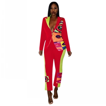 Hot Sale Spring Autumn Women Fashion Sexy 2 Piece Set Office Lady Print Patchwork Casual Suit Pants Set Long Sleeve Maxi Pants
Hot Sale Spring Autumn Women Fashion Sexy 2 Piece Set Office Lady Print Patchwork Casual Suit Pants Set Long Sleeve Maxi Pants
