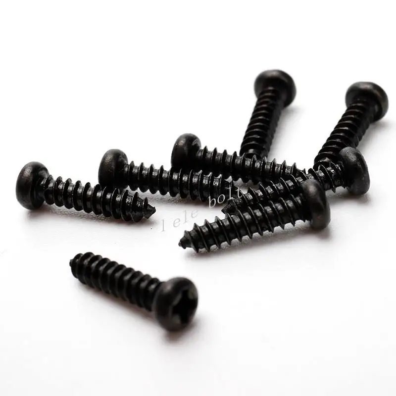 500PCS M2.3 M2.5 M2.6 M3 Mini Cross Round Head Self Tapping Screws Wood Screw Pan Head Screw Heat Treatment Black Zinc
500PCS M2.3 M2.5 M2.6 M3 Mini Cross Round Head Self Tapping Screws Wood Screw Pan Head Screw Heat Treatment Black Zinc