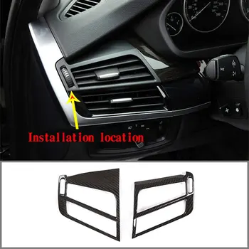 For Bmw X5 2014-2018 Side Air Outlet Frame Air Outlet Protector Real Carbon Fiber Car Interior Modification Accessories
For Bmw X5 2014-2018 Side Air Outlet Frame Air Outlet Protector Real Carbon Fiber Car Interior Modification Accessories