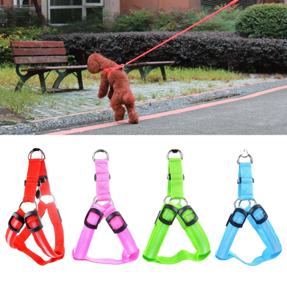 LED Nylon Dog traction rope Led Glow Flash Light Dog Puppy Belt Chest Strap Harness Leash Tether Pet Safety Collar Rope
LED Nylon Dog traction rope Led Glow Flash Light Dog Puppy Belt Chest Strap Harness Leash Tether Pet Safety Collar Rope