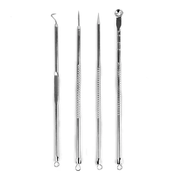 10sets Silver Blackhead Comedone Acne Pimple Blemish Extractor Remover Stainless Needles Remove Tool Face Skin Care Pore Cleaner
10sets Silver Blackhead Comedone Acne Pimple Blemish Extractor Remover Stainless Needles Remove Tool Face Skin Care Pore Cleaner