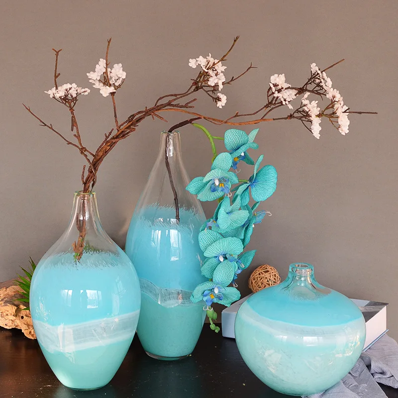 Blue Home Hotel Stained Glass Ornaments American Country Glass Decorations Geometric Ornaments Nordic Decoration Home 
Blue Home Hotel Stained Glass Ornaments American Country Glass Decorations Geometric Ornaments Nordic Decoration Home