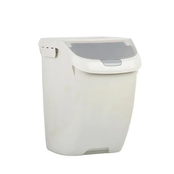 15Kg Rice Storage Box Sealed Moisture-Proof Large Capacity Grain Flour Container Kitchen Rice Storage Box Flip Cover Gray-L
15Kg Rice Storage Box Sealed Moisture-Proof Large Capacity Grain Flour Container Kitchen Rice Storage Box Flip Cover Gray-L