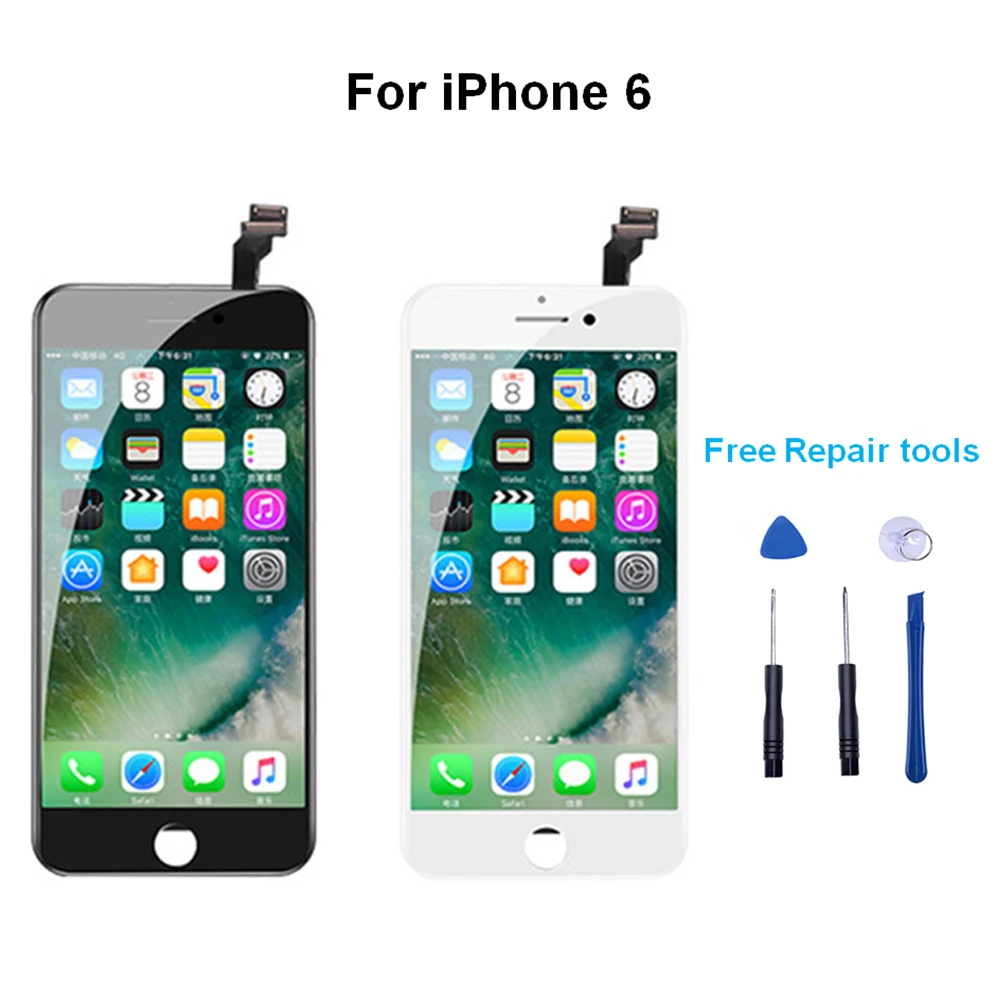 LCD Display For iPhone 5/5S/ 6 Touch Screen Replacement with Frame For iPhone series No Dead Pixel Grade AAA+++ 4.7Digitizer
LCD Display For iPhone 5/5S/ 6 Touch Screen Replacement with Frame For iPhone series No Dead Pixel Grade AAA+++ 4.7Digitizer