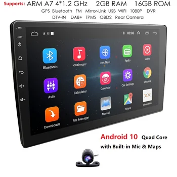 HIZPO NEW 2 Din 9" 4 Core 16 GB ROM Android 10.0 Car GPS Stereo Radio Player DAB+ Mirror Link 4G Wifi USB Subwoofer SWC TPMS
HIZPO NEW 2 Din 9" 4 Core 16 GB ROM Android 10.0 Car GPS Stereo Radio Player DAB+ Mirror Link 4G Wifi USB Subwoofer SWC TPMS