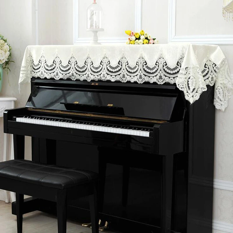 90x200 см кружевной чехол для фортепиано ткань Пыленепроницаемый Чехол Текстиль