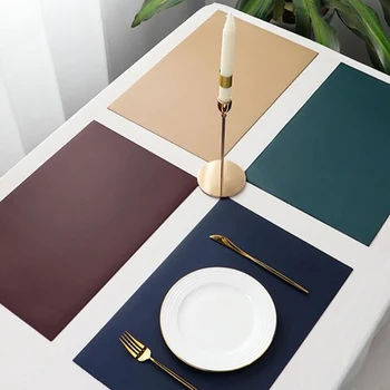 Rectangular Placemat Table Mat Leather Waterproof And Oil Proof Kitchen Table Insulation Bowl Mat Coaster
Rectangular Placemat Table Mat Leather Waterproof And Oil Proof Kitchen Table Insulation Bowl Mat Coaster