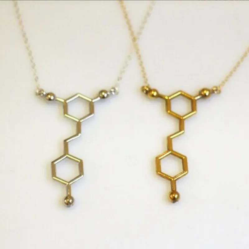 New Creative Gold and Sliver Decoration Necklace Chemical Molecular Clavicle Chain Periodic Table Elements Necklace Gifts
New Creative Gold and Sliver Decoration Necklace Chemical Molecular Clavicle Chain Periodic Table Elements Necklace Gifts