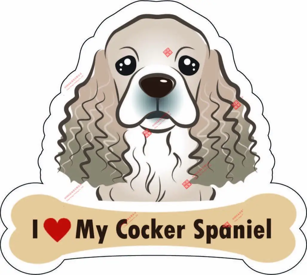 Cartoon Dog Bone Magnet I Love My Cocker Spaniel Car Sign Puppy Decal for Car Racing Car Laptop Helmet
Cartoon Dog Bone Magnet I Love My Cocker Spaniel Car Sign Puppy Decal for Car Racing Car Laptop Helmet