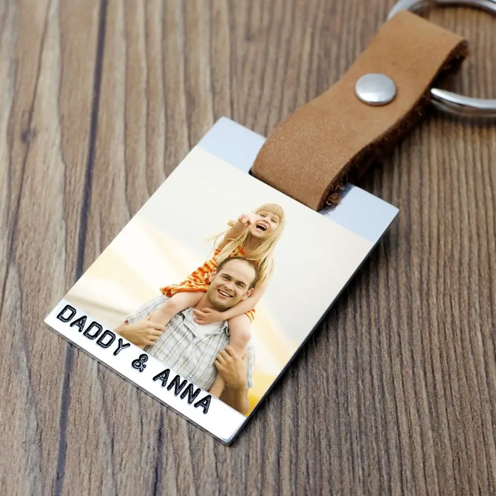 Custom Photo Keychain Personalized Picture Keyring,Engraved Names Leather Keychain Father's Day Gift for Dad
Custom Photo Keychain Personalized Picture Keyring,Engraved Names Leather Keychain Father's Day Gift for Dad