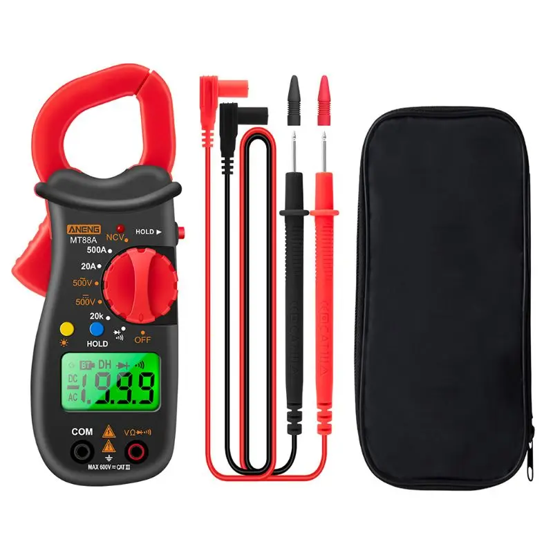 1999 Digital Multimeter Clamp Meter 500A Current Voltage NCV Test with backlight G88A
1999 Digital Multimeter Clamp Meter 500A Current Voltage NCV Test with backlight G88A